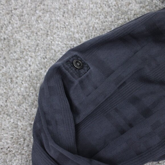 Rock & Republic Roll Tab Shirt Mens Large Gray Textured Cotton L/S Button Up - Picture 6 of 13